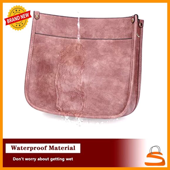 Vegan Leather Hobo Crossbody Bag Set with Adjustable Straps & Wallet